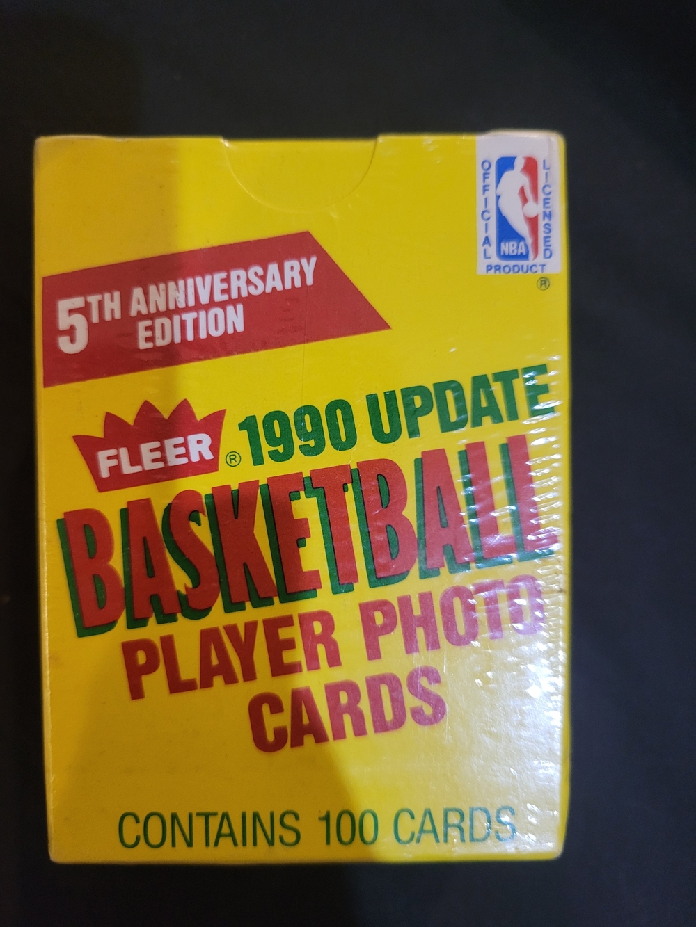 1990 Update Basketball Player Photo Cards - Yellow
